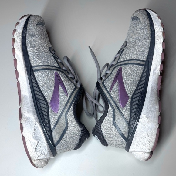 Brooks Women’s Adrenaline GTS 20 Gray Purple Athletic Running Sneakers Size-8.5 - Picture 9 of 9